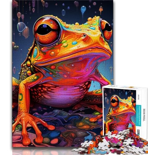 Puzzles für Erwachsene und Jugendliche, Puzzle-Kunst, Tierfrosch, anspruchsvolles Spiel, ganze Familie, 38x26cm Puzzles für Erwachsene und Jugendliche, Puzzle-Kunst, Tierfrosch, anspruchsvolles Spiel, ganze Familie, 38x26cm von GKJPOXZJ