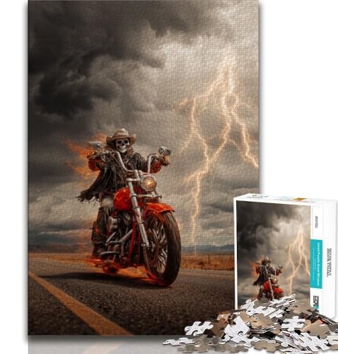 Puzzles für Erwachsene und Jugendliche, Puzzle Motorradskelett, anspruchsvolles Spiel, ganze Familie, 38x26cm Puzzles für Erwachsene und Jugendliche, Puzzle Motorradskelett, anspruchsvolles Spiel, ganze Familie, 38x26cm von GKJPOXZJ