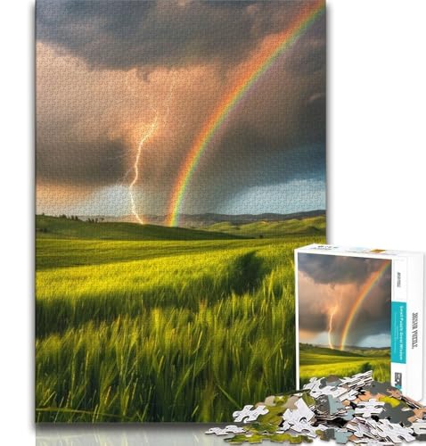 Puzzles für Erwachsene und Jugendliche, Puzzle Regenbogenlandschaft, anspruchsvolles Spiel, ganze Familie, 38x26cm Puzzles für Erwachsene und Jugendliche, Puzzle Regenbogenlandschaft, anspruchsvolles Spiel, ganze Familie, 38x26cm von GKJPOXZJ