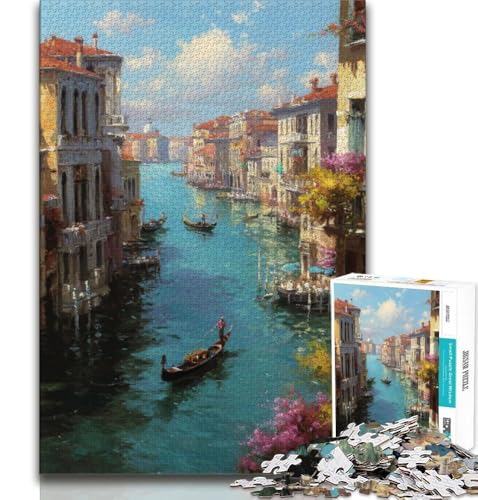 Puzzles für Erwachsene und Jugendliche, Puzzle Venedig, anspruchsvolles Spiel und Lernspiel für die ganze Familie zum Geburtstag, Weihnachten, 75x50cm Puzzles für Erwachsene und Jugendliche, Puzzle Venedig, anspruchsvolles Spiel und Lernspiel für die ganze Familie zum Geburtstag, Weihnachten, 75x50cm von GKJPOXZJ