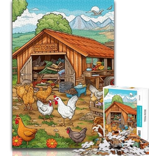 Puzzles für Erwachsene und Jugendliche, Puzzle mit Bauernhoftieren, anspruchsvolles Spiel, ganze Familie, 38x26cm Puzzles für Erwachsene und Jugendliche, Puzzle mit Bauernhoftieren, anspruchsvolles Spiel, ganze Familie, 38x26cm von GKJPOXZJ