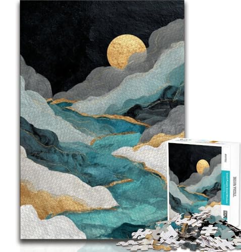 Puzzles für Erwachsene und Jugendliche, Puzzle mit Bergen im japanischen Stil, Familienunterhaltungsspielzeug ganze Familie, 38x26cm Puzzles für Erwachsene und Jugendliche, Puzzle mit Bergen im japanischen Stil, Familienunterhaltungsspielzeug ganze Familie, 38x26cm von GKJPOXZJ