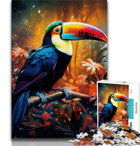 Puzzles für Erwachsene und Jugendliche, Tier-Tukane, anspruchsvolles Spiel, ganze Familie, 38x26cm von GKJPOXZJ