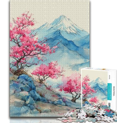 Puzzles für Erwachsene und Jugendliche, japanische Landschaftsmalerei, Dekomprimierendes intellektuelles Lernspielzeug, Geburtstagsgeschenk, 38x26cm Puzzles für Erwachsene und Jugendliche, japanische Landschaftsmalerei, Dekomprimierendes intellektuelles Lernspielzeug, Geburtstagsgeschenk, 38x26cm von GKJPOXZJ