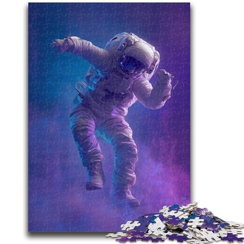 Puzzles für Erwachsene und Jugendliche Astronauten-Puzzles für Erwachsene mit passendem Poster und Quizblatt für Kinder ab 14 Jahren (26x38cm) von GKJPOXZJ