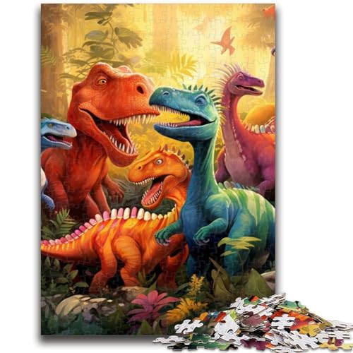Puzzles für Erwachsene und Jugendliche Dinosaurierwelt-Puzzles für Erwachsene, mit passendem Poster und Quizblatt für Kinder ab 14 Jahren (26x38cm) von GKJPOXZJ