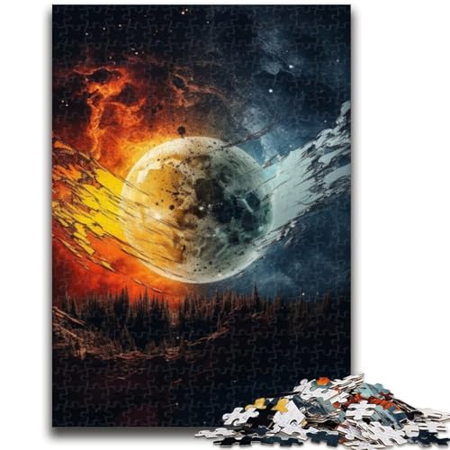 Puzzles für Erwachsene und Jugendliche Fantasy-Landschaftspuzzles für Erwachsene mit passendem Poster und Quizblatt für Kinder ab 14 Jahren (26x38cm) von GKJPOXZJ