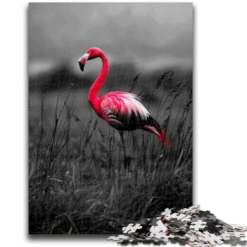 Puzzles für Erwachsene und Jugendliche Flamingo-Puzzles für Erwachsene, mit passendem Poster und Quizblatt für Kinder ab 14 Jahren (26x38cm) von GKJPOXZJ