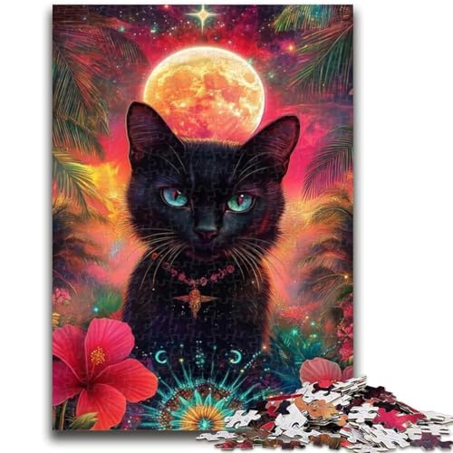 Puzzles für Erwachsene und Jugendliche Traumkatzen-Puzzles für Erwachsene mit passendem Poster und Quizblatt für Kinder ab 14 Jahren (75x50cm) von GKJPOXZJ