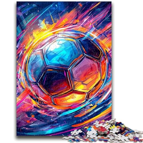 Puzzles für Erwachsene und Teenager, 1000 Teile, Fußball-Sport-Puzzles für Teenager, Lernspiele, Heimdekoration, geeignet für die Schreibtischdekoration (38x26cm) von GKJPOXZJ