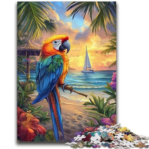 Puzzles für Erwachsene und Teenager, 1000 Teile, Meerespapagei-Puzzles für Teenager, Lernspiele, Heimdekoration, geeignet für die Schreibtischdekoration (50x75cm) von GKJPOXZJ