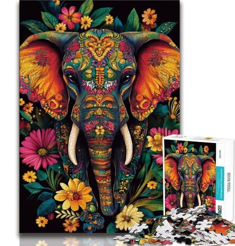 Puzzles für Erwachsene und Teenager, Fantasy-Elefant, anspruchsvolles Spiel und Lernspiel für die ganze Familie zum Geburtstag, Weihnachten, 75x50cm Puzzles für Erwachsene und Teenager, Fantasy-Elefant, anspruchsvolles Spiel und Lernspiel für die ganze Familie zum Geburtstag, Weihnachten, 75x50cm von GKJPOXZJ