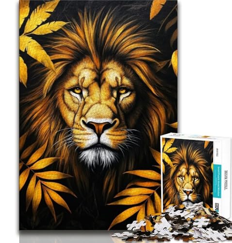 Puzzles für Erwachsene und Teenager, Puzzle „Dschungellöwe“, anspruchsvolles Spiel und Lernspiel für die ganze Familie zum Geburtstag, Weihnachten, 38x26cm Puzzles für Erwachsene und Teenager, Puzzle „Dschungellöwe“, anspruchsvolles Spiel und Lernspiel für die ganze Familie zum Geburtstag, Weihnachten, 38x26cm von GKJPOXZJ