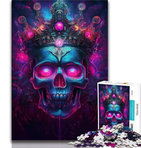 Puzzles für Erwachsene und Teenager, Puzzle „Skelettkönig“, anspruchsvolles Spiel und Lernspiel für die ganze Familie zum Geburtstag, Weihnachten, 75x50cm Puzzles für Erwachsene und Teenager, Puzzle „Skelettkönig“, anspruchsvolles Spiel und Lernspiel für die ganze Familie zum Geburtstag, Weihnachten, 75x50cm von GKJPOXZJ