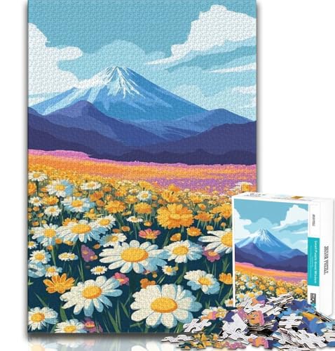 Puzzles für Erwachsene und Teenager, Puzzle-Berg-Chrysantheme, pädagogisches Familienspiel, Wanddekoration, einzigartige Geburtstags, 38x26cm Puzzles für Erwachsene und Teenager, Puzzle-Berg-Chrysantheme, pädagogisches Familienspiel, Wanddekoration, einzigartige Geburtstags, 38x26cm von GKJPOXZJ