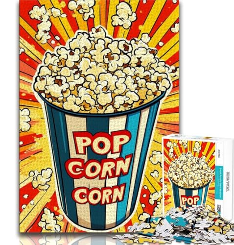 Puzzles für Erwachsene und Teenager, Puzzle-Popcorn, anspruchsvolles Spiel und Lernspiel für die ganze Familie zum Geburtstag, Weihnachten, 75x50cm von GKJPOXZJ