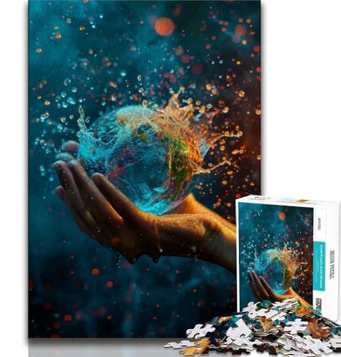 Puzzles für Teenager, 1000 Puzzles, Ball in der Hand, für Lernspiele, Herausforderungsspielzeug, einzigartige Heimdekoration und Geschenke, 38x26cm von GKJPOXZJ