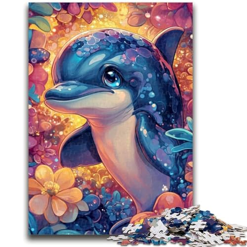 Puzzles für Teenager, 1000 Puzzles mit Delfinbabys, anspruchsvolles Spiel, ganze Familie (75x50cm) von GKJPOXZJ