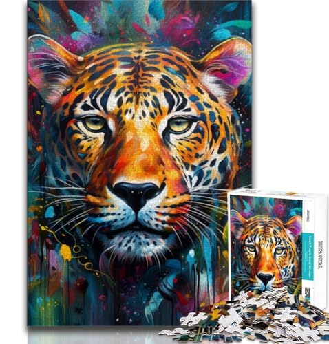 Puzzles für Teenager, 1000 Teile, Afrikanischer Leopard, für Lernspiele, Herausforderung, Spielzeug, Geburtstagsgeschenk, Geschenke, Wandkunst, 75x50cm Puzzles für Teenager, 1000 Teile, Afrikanischer Leopard, für Lernspiele, Herausforderung, Spielzeug, Geburtstagsgeschenk, Geschenke, Wandkunst, 75x50cm von GKJPOXZJ