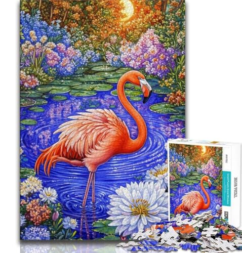 Puzzles für Teenager, 1000 Teile, Flamingo, pädagogisches Familienspiel, Wanddekoration, einzigartige Geburtstags, 38x26cm von GKJPOXZJ