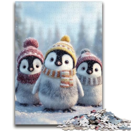 Puzzles für Teenager, DREI Pinguine, anspruchsvolle Spiele, Geschenke, ganze Familie (75x50cm) von GKJPOXZJ
