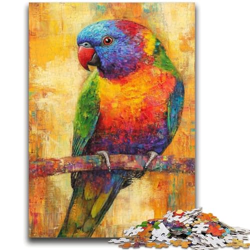 Puzzles für Teenager, Fantasy-Papagei-Puzzles für Teenager, Spielspielzeug, jedes Teil ist einzigartig – anspruchsvolles Familienspiel (38x26cm) von GKJPOXZJ