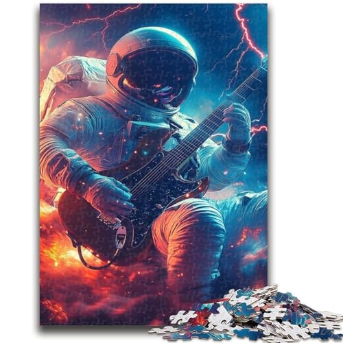 Puzzles für Teenager, Musik-Astronauten-Puzzle für Teenager, Lernspiel, Herausforderung, Spielzeug, Geschenk für die ganze Familie (50x75cm) von GKJPOXZJ