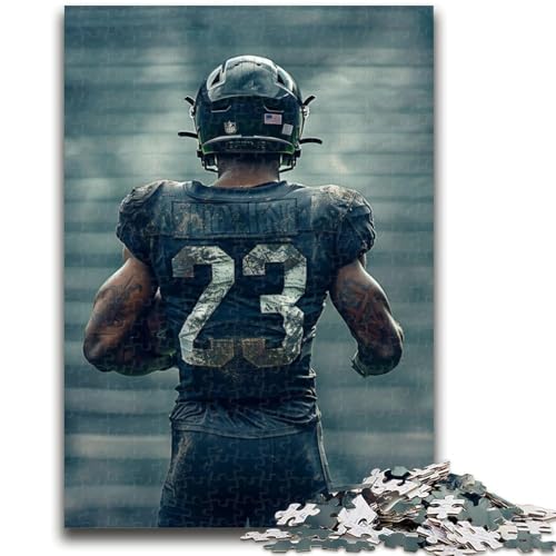 Puzzles für Teenager, Rugby-Spieler-Puzzles, anspruchsvolle Spielegeschenke, ganze Familie (75x50cm) von GKJPOXZJ
