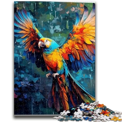 Puzzles für Teenager, Tiere, Vögel, Papageien, Teenager-Puzzle, dekomprimierendes intellektuelles Lernspielzeug, perfekte Dekoration (26x38cm) von GKJPOXZJ
