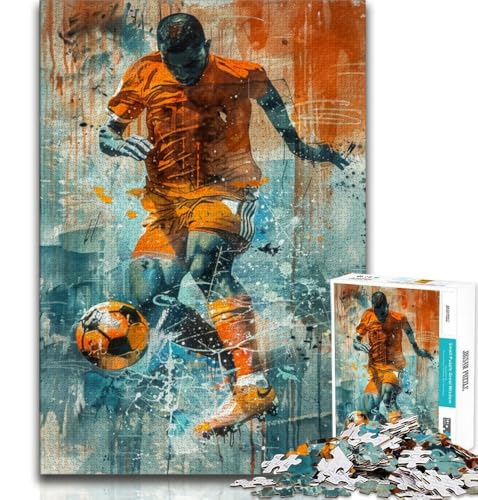 Puzzles für Teenager, bunter Fußball, helfen dem Gehirn, süchtig machendes Spielzeug zu trainieren, um Geduld zu fördern, Geschenk für Geburtstage, 75x50cm Puzzles für Teenager, bunter Fußball, helfen dem Gehirn, süchtig machendes Spielzeug zu trainieren, um Geduld zu fördern, Geschenk für Geburtstage, 75x50cm von GKJPOXZJ
