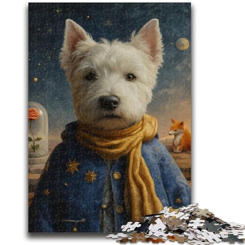 Puzzles für Teenager, der kleine Prinz, Hund, Teenager-Puzzles, für Lernspiele, Herausforderungsspielzeug, als Geschenk für die ganze Familie, (38x26cm) von GKJPOXZJ