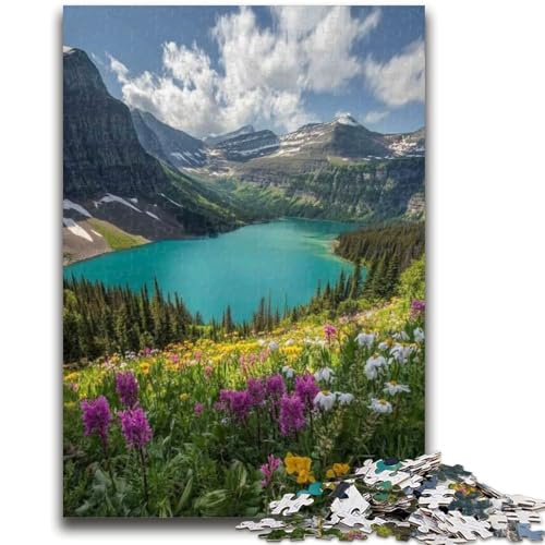 Puzzles für Teenager, wunderschöne Berge und Seen, Teenager-Puzzle, dekomprimierendes intellektuelles Lernspielzeug, perfekte Dekoration (26x38cm) von GKJPOXZJ