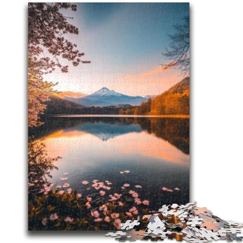 Puzzles für Teenager, wunderschöne Berge und Seen, Teenager-Puzzle, dekomprimierendes intellektuelles Lernspielzeug, perfekte Dekoration (50x75cm) von GKJPOXZJ