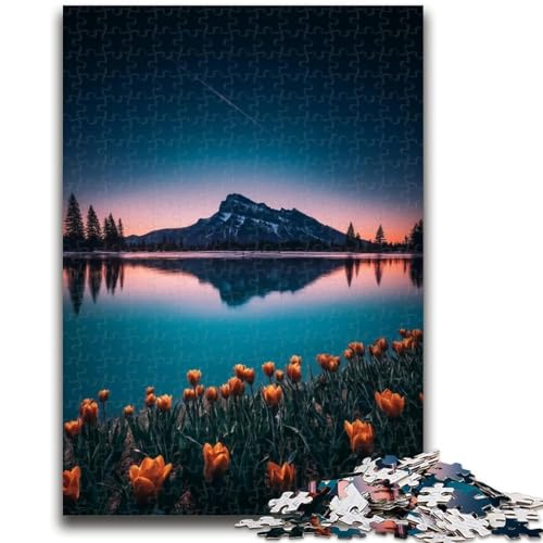 Puzzles für Teenager, wunderschöne Berge und Seen, anspruchsvolle Spiele, Geschenke, ganze Familie (75x50cm) von GKJPOXZJ