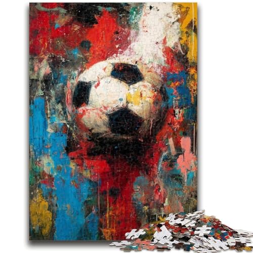 Puzzles mit 1000 Teilen für Teenager, Fußball-Puzzles für Teenager, Lernspielzeug, Familienspiele, einzigartige Geburtstags- und Geschenkideen (50x75cm) von GKJPOXZJ
