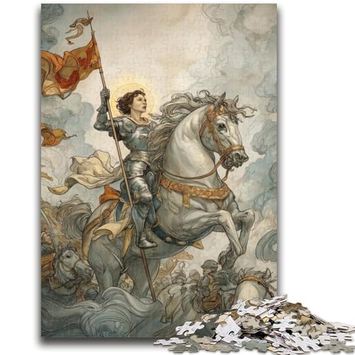 Puzzles mit 1000 Teilen für Teenager, Kriegerin, Teenager-Puzzles, Quizspiel, Wanddekoration, einzigartige Geburtstags (38x26cm) von GKJPOXZJ
