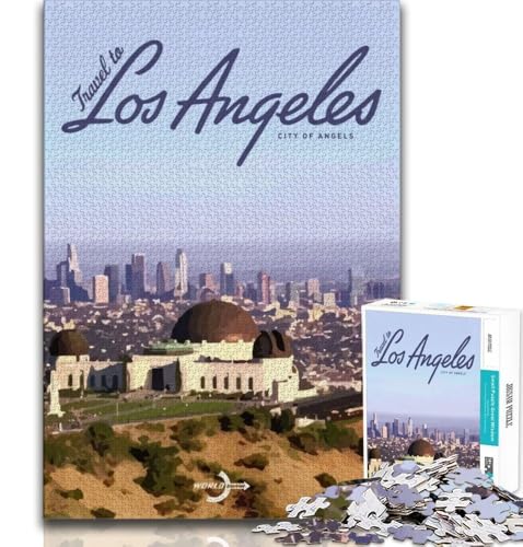 Reise nach Los Angeles, 1000-teiliges Puzzle für Erwachsene und Jugendliche, anspruchsvolles Spiel, Geschenke für die ganze Familie, 75x50cm Reise nach Los Angeles, 1000-teiliges Puzzle für Erwachsene und Jugendliche, anspruchsvolles Spiel, Geschenke für die ganze Familie, 75x50cm von GKJPOXZJ