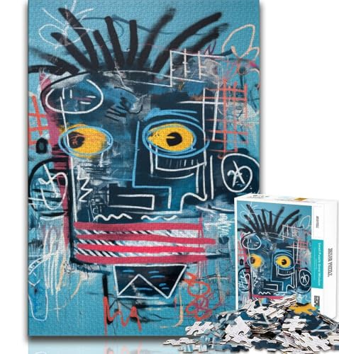 Roboter-Puzzle im Basquiat-Stil, 1000 Teile, für Erwachsene, Geschenke, Familienspiel, Stressabbau, schwierige Herausforderung, tolle Geschenke und Spielzeuge, 38x26cm Roboter-Puzzle im Basquiat-Stil, 1000 Teile, für Erwachsene, Geschenke, Familienspiel, Stressabbau, schwierige Herausforderung, tolle Geschenke und Spielzeuge, 38x26cm von GKJPOXZJ
