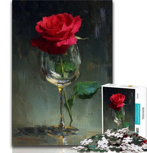 Rosen-Puzzles für Teenager, 1000 Teile, Mustermontage, Spaß bei Aktivitäten zu Hause, Geburtstagsgeschenk, Reisegeschenke, 38x26cm Rosen-Puzzles für Teenager, 1000 Teile, Mustermontage, Spaß bei Aktivitäten zu Hause, Geburtstagsgeschenk, Reisegeschenke, 38x26cm von GKJPOXZJ