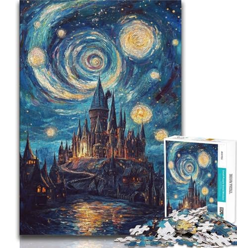 Schloss unter den Sternen Puzzle 1000 Teile für Teenager, Denkspiel, Wanddekoration, einzigartige Geburtstags, 38x26cm Schloss unter den Sternen Puzzle 1000 Teile für Teenager, Denkspiel, Wanddekoration, einzigartige Geburtstags, 38x26cm von GKJPOXZJ