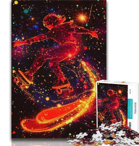 Skateboard-Enthusiasten-Puzzles für Teenager, für Lernspiele, Herausforderungsspielzeug, ganze Familie, 38x26cm Skateboard-Enthusiasten-Puzzles für Teenager, für Lernspiele, Herausforderungsspielzeug, ganze Familie, 38x26cm von GKJPOXZJ