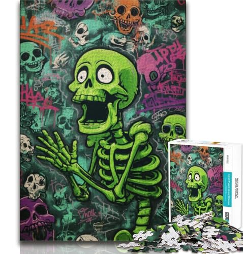 Skelettkunst-Puzzle mit 1000 Teilen für Erwachsene und Jugendliche, anspruchsvolles Spiel, ganze Familie, 38x26cm Skelettkunst-Puzzle mit 1000 Teilen für Erwachsene und Jugendliche, anspruchsvolles Spiel, ganze Familie, 38x26cm von GKJPOXZJ