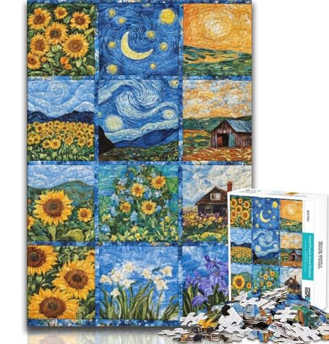 Sonnenblumen-Collage-Puzzle, 1000 Teile, für Teenager, Denkspiel, Wanddekoration, einzigartige Geburtstags, 75x50cm Sonnenblumen-Collage-Puzzle, 1000 Teile, für Teenager, Denkspiel, Wanddekoration, einzigartige Geburtstags, 75x50cm von GKJPOXZJ