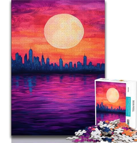Sonnenuntergang in der Stadt Puzzle 1000 Teile für Teenager, Denkspiel, Wanddekoration, einzigartige Geburtstags, 38x26cm Sonnenuntergang in der Stadt Puzzle 1000 Teile für Teenager, Denkspiel, Wanddekoration, einzigartige Geburtstags, 38x26cm von GKJPOXZJ