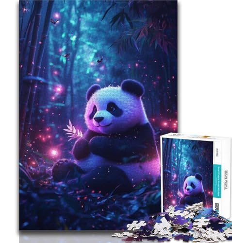 Space Panda 1000-teiliges Puzzle als Geschenk für Teenager, hilft dem Gehirn beim Trainieren, süchtig machendes Spielzeug, um Geduld zu fördern, geeignet für Paare, 75x50cm von GKJPOXZJ