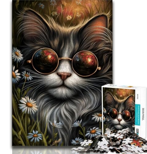Steampunk-Katzen-Puzzle für Erwachsene, 1000 Teile, Lernspielzeug, Familienspiele, Geschenke für Freunde und Familie, 38x26cm Steampunk-Katzen-Puzzle für Erwachsene, 1000 Teile, Lernspielzeug, Familienspiele, Geschenke für Freunde und Familie, 38x26cm von GKJPOXZJ