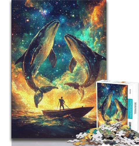 Tierwal-Kunstpuzzle 1000 Teile für Erwachsene, anspruchsvolles Spiel und Familienspiel, ganze Familie, 38x26cm Tierwal-Kunstpuzzle 1000 Teile für Erwachsene, anspruchsvolles Spiel und Familienspiel, ganze Familie, 38x26cm von GKJPOXZJ