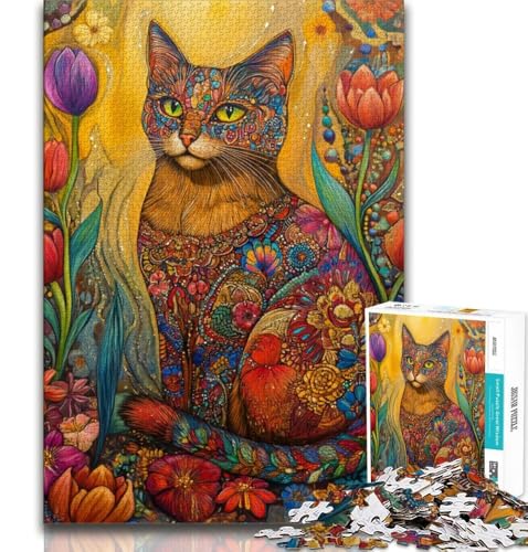 Traumkatzen-Puzzle für Erwachsene, 1000 Puzzles, anspruchsvolles Spiel, Geschenke, ganze Familie, 38x26cm von GKJPOXZJ