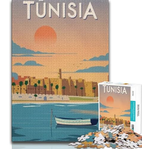 Tunesien-Puzzles für Teenager, 1000 Teile, lustige Spiele, jedes Teil ist einzigartig – anspruchsvolles Familienspiel, 38x26cm Tunesien-Puzzles für Teenager, 1000 Teile, lustige Spiele, jedes Teil ist einzigartig – anspruchsvolles Familienspiel, 38x26cm von GKJPOXZJ