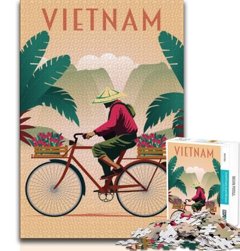 Vietnam-Puzzle 1000 Teile für Erwachsene, Geschenke, anspruchsvolle Familienaktivitätsspiele, DIY-Spielzeug für Heimwanddekorationsgeschenke, 75x50cm Vietnam-Puzzle 1000 Teile für Erwachsene, Geschenke, anspruchsvolle Familienaktivitätsspiele, DIY-Spielzeug für Heimwanddekorationsgeschenke, 75x50cm von GKJPOXZJ